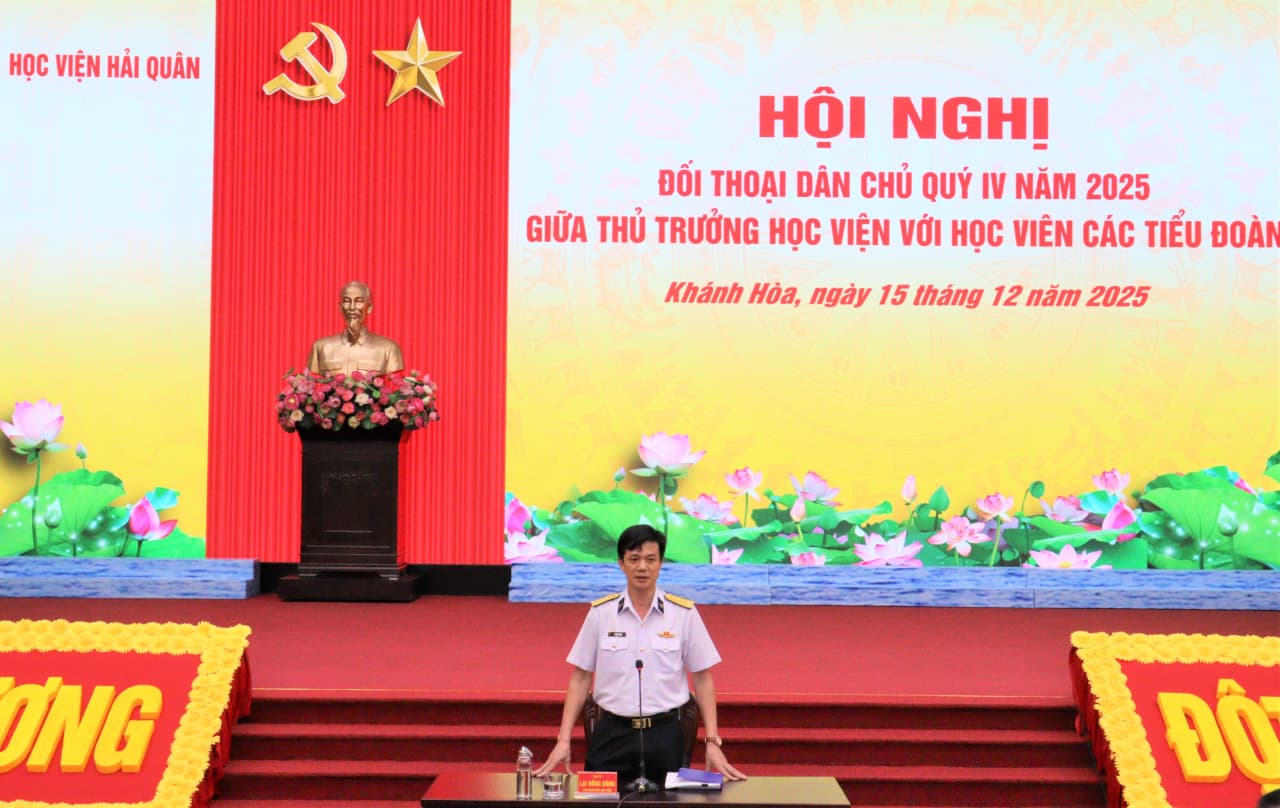 Học viện Hải quân: Đối thoại dân chủ Quý IV năm 2025
