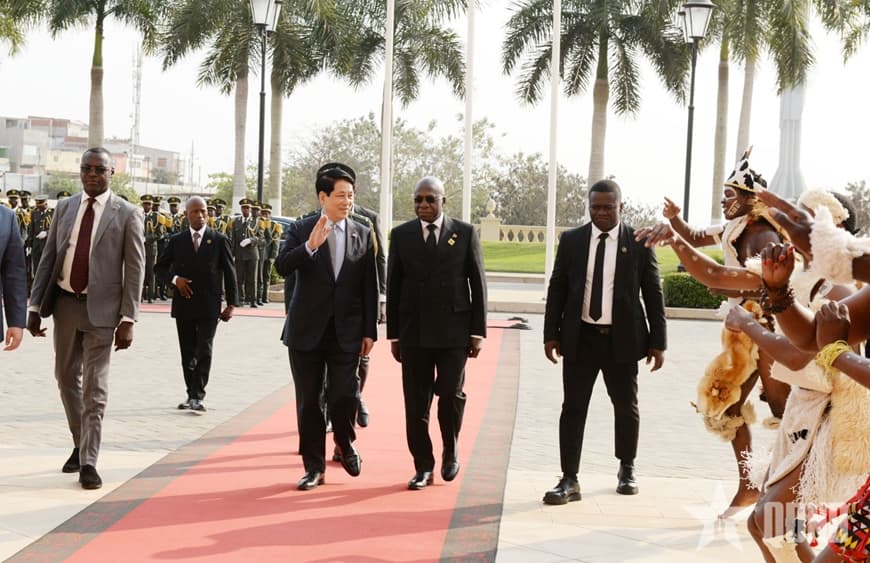 Chủ tịch nước Lương Cường phát biểu chính sách tại Quốc hội Angola