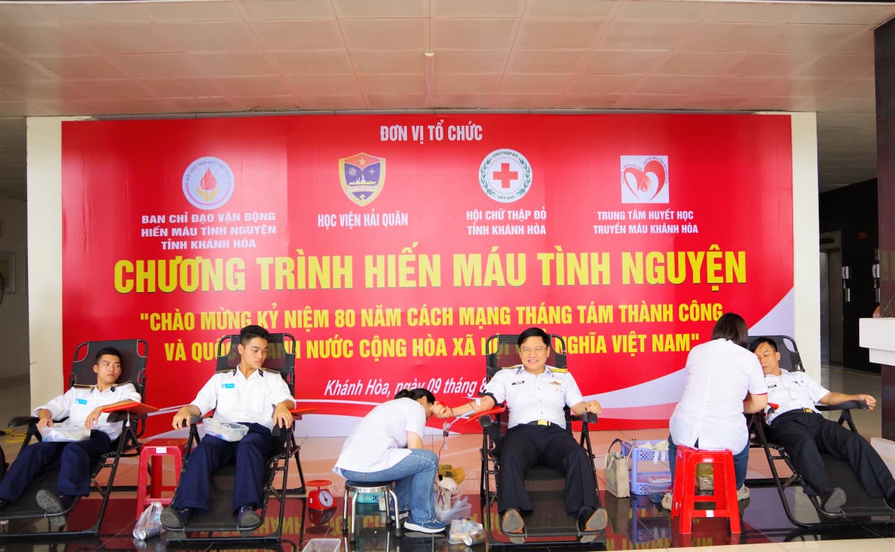 Học viện Hải quân tổ chức Chương trình Hiến máu tình nguyện năm 2025
