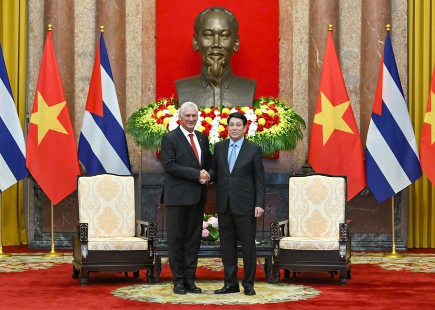 Bí thư thứ nhất, Chủ tịch nước Cuba Miguel Díaz-Canel Bermúdez hội kiến Chủ tịch nước Lương Cường