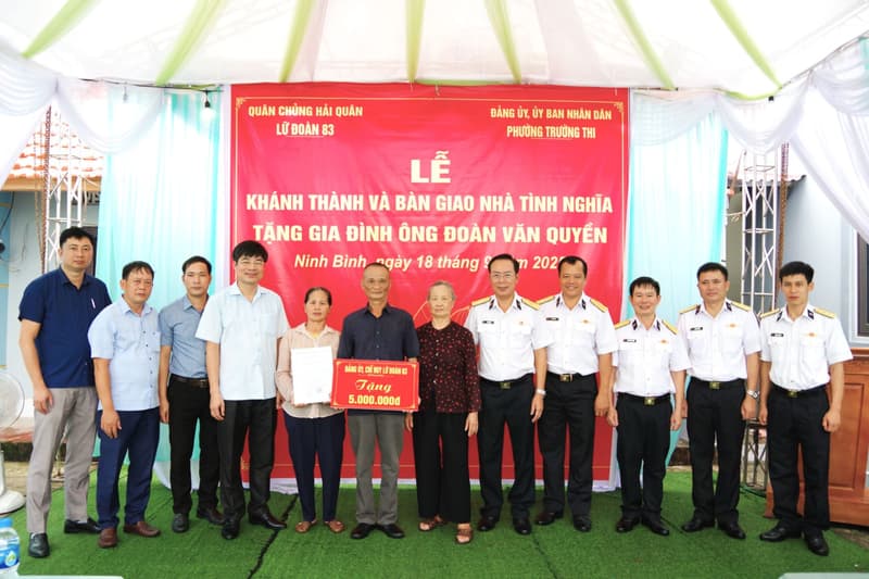 Lữ đoàn Công binh 83 Hải quân khánh thành và bàn giao nhà tình nghĩa năm 2025