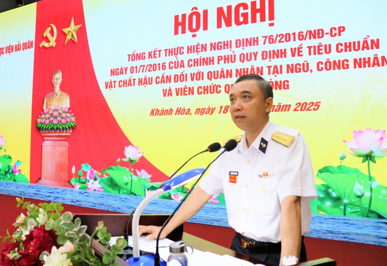 Học viện Hải quân tổng kết thực hiện Nghị định số 76 của Chính phủ