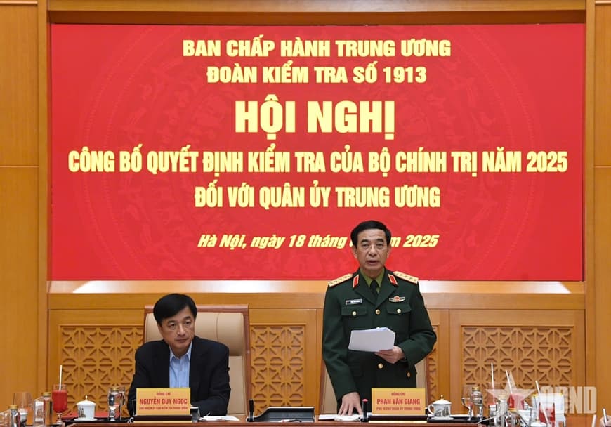 Đoàn kiểm tra của Bộ Chính trị, Ban Bí thư triển khai kiểm tra đối với Quân ủy Trung ương