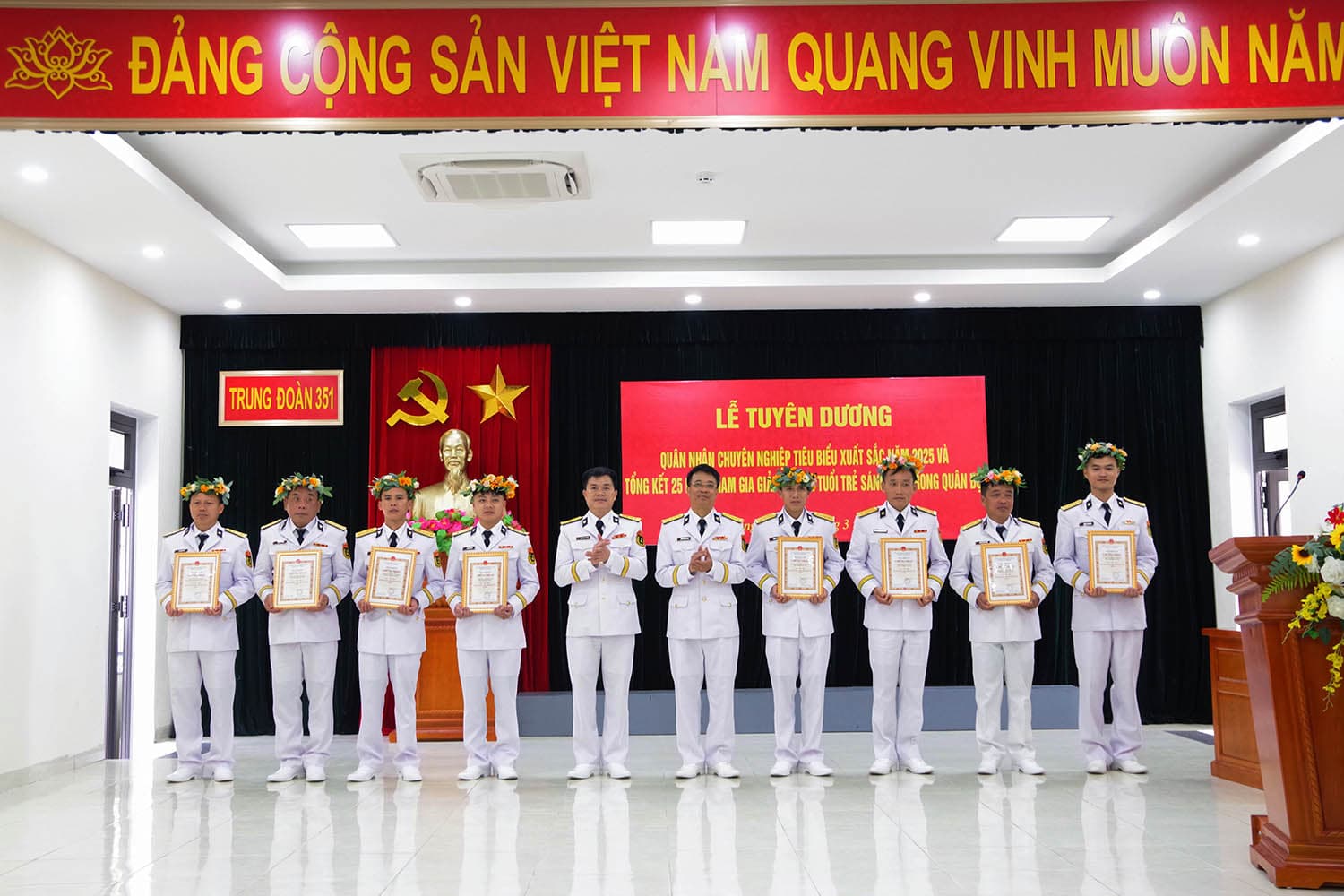Trung đoàn 351 tuyên dương quân nhân chuyên nghiệp tiêu biểu