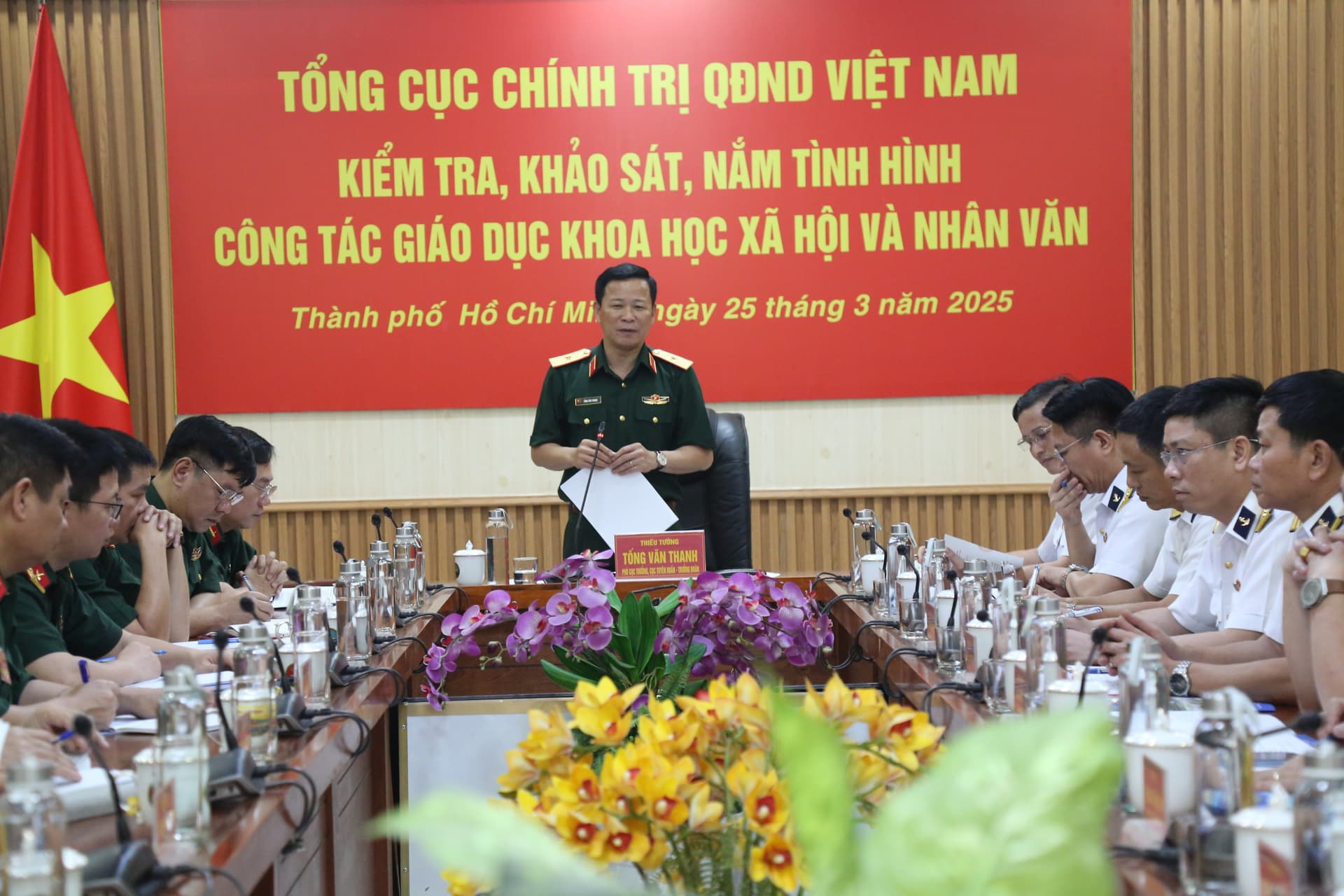 Tổng cục Chính trị kiểm tra, khảo sát, nắm tình hình công tác giáo dục KHXH&NV tại Trường Cao đẳng Kỹ thuật Hải quân