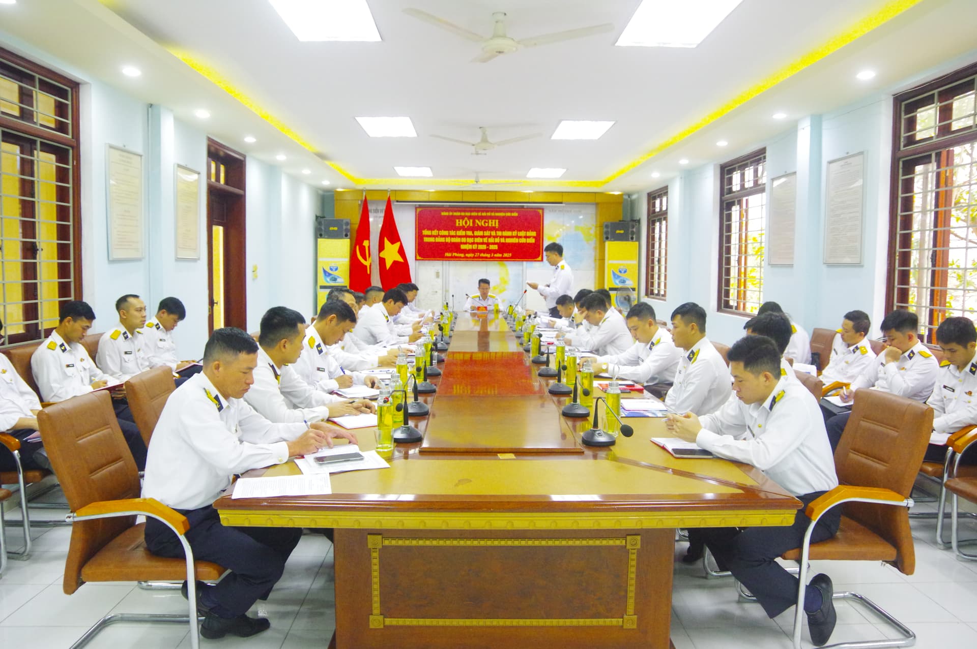 Đoàn Đo đạc biên vẽ hải đồ và nghiên cứu biển tổng kết công tác kiểm tra, giám sát
