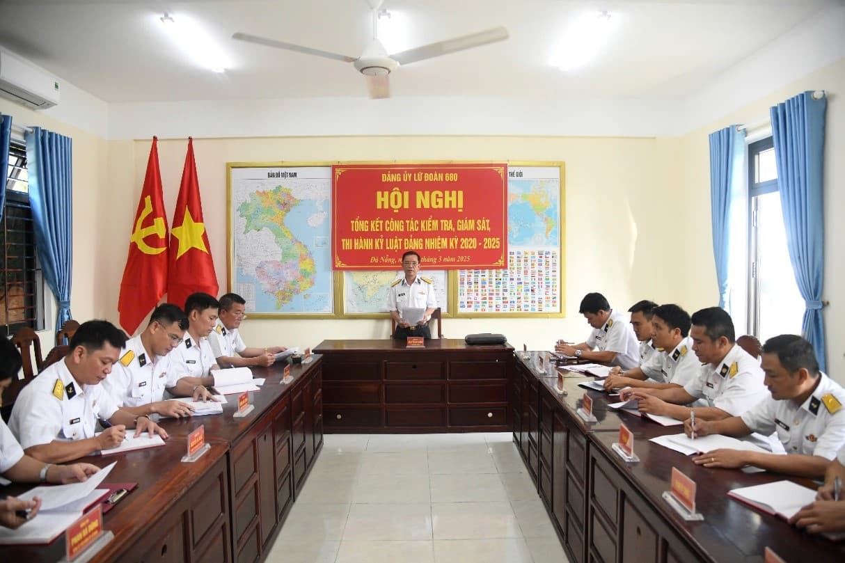 Đảng ủy Lữ đoàn 680 tổng kết công tác kiểm tra, giám sát nhiệm kỳ 2020-2025