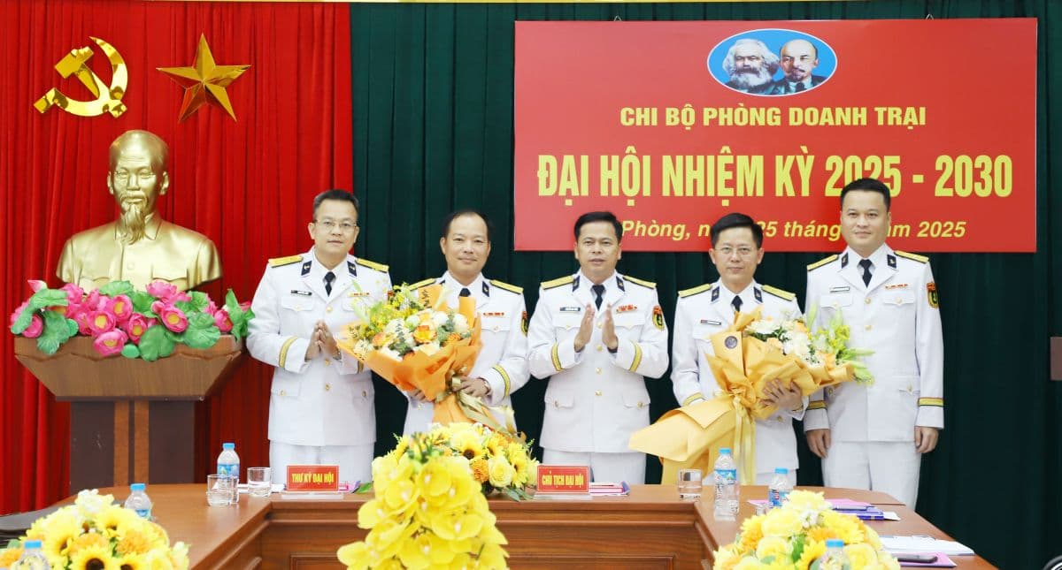 Chi bộ Phòng Doanh trại tổ chức thành công Đại hội nhiệm kỳ 2025 - 2030