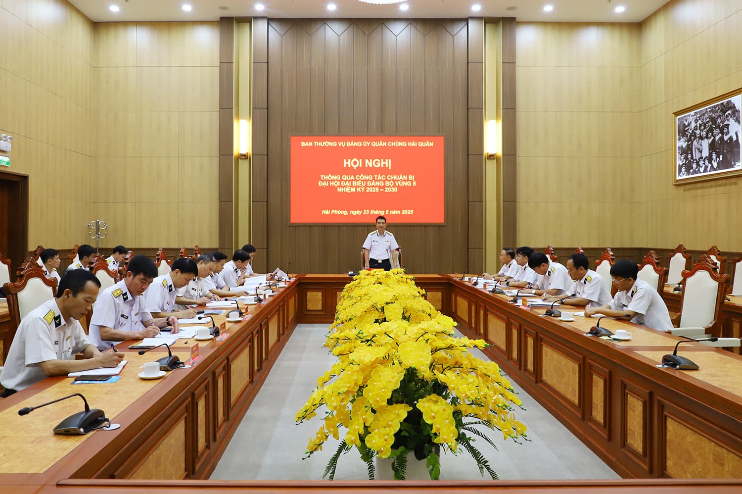 Ban Thường vụ Đảng ủy Quân chủng Hải quân thông qua công tác chuẩn bị Đại hội đại biểu Đảng bộ Vùng 5