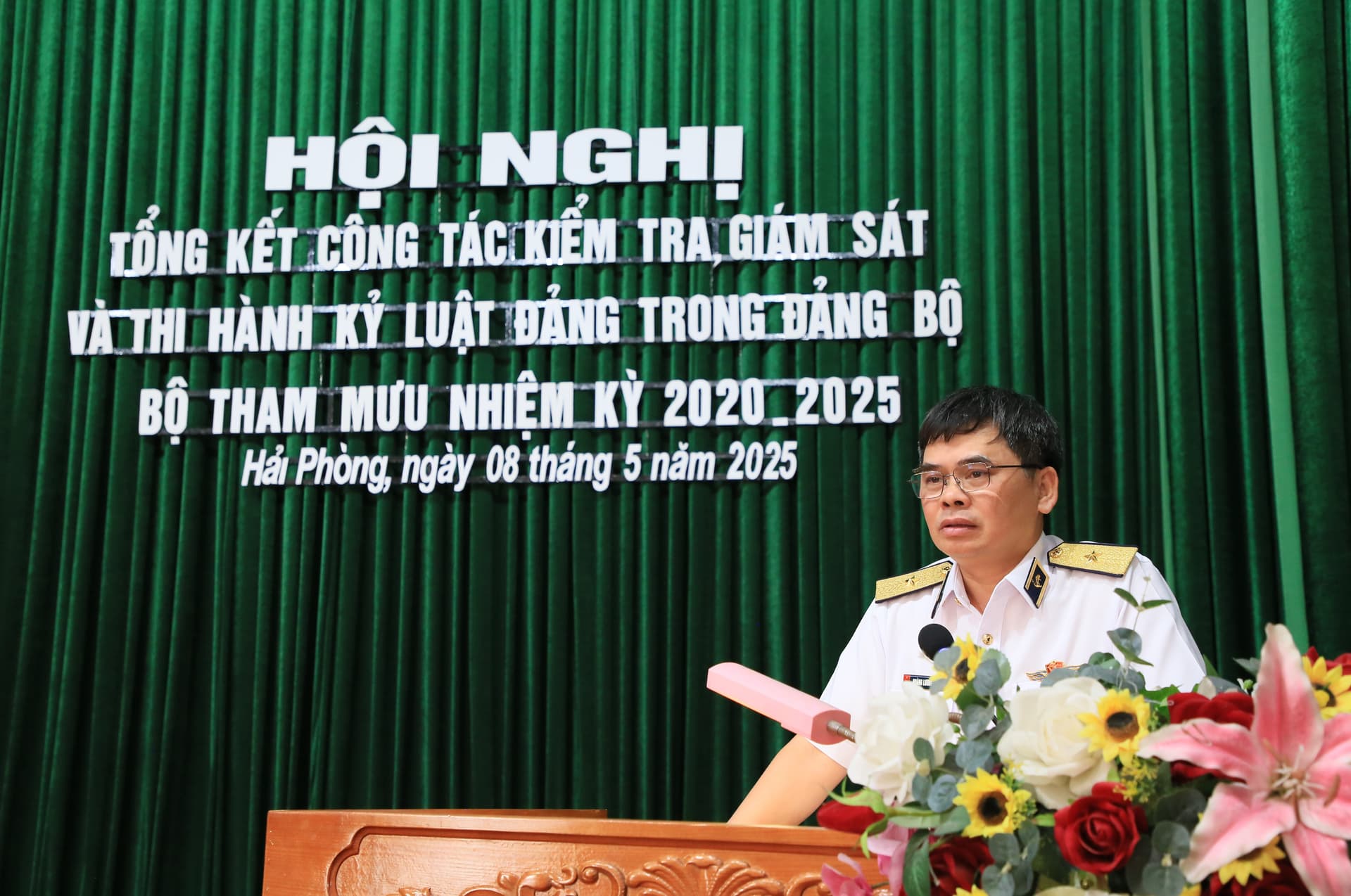 Đảng ủy Bộ Tham mưu Hải quân: Tổng kết công tác kiểm tra, giám sát nhiệm kỳ 2020–2025