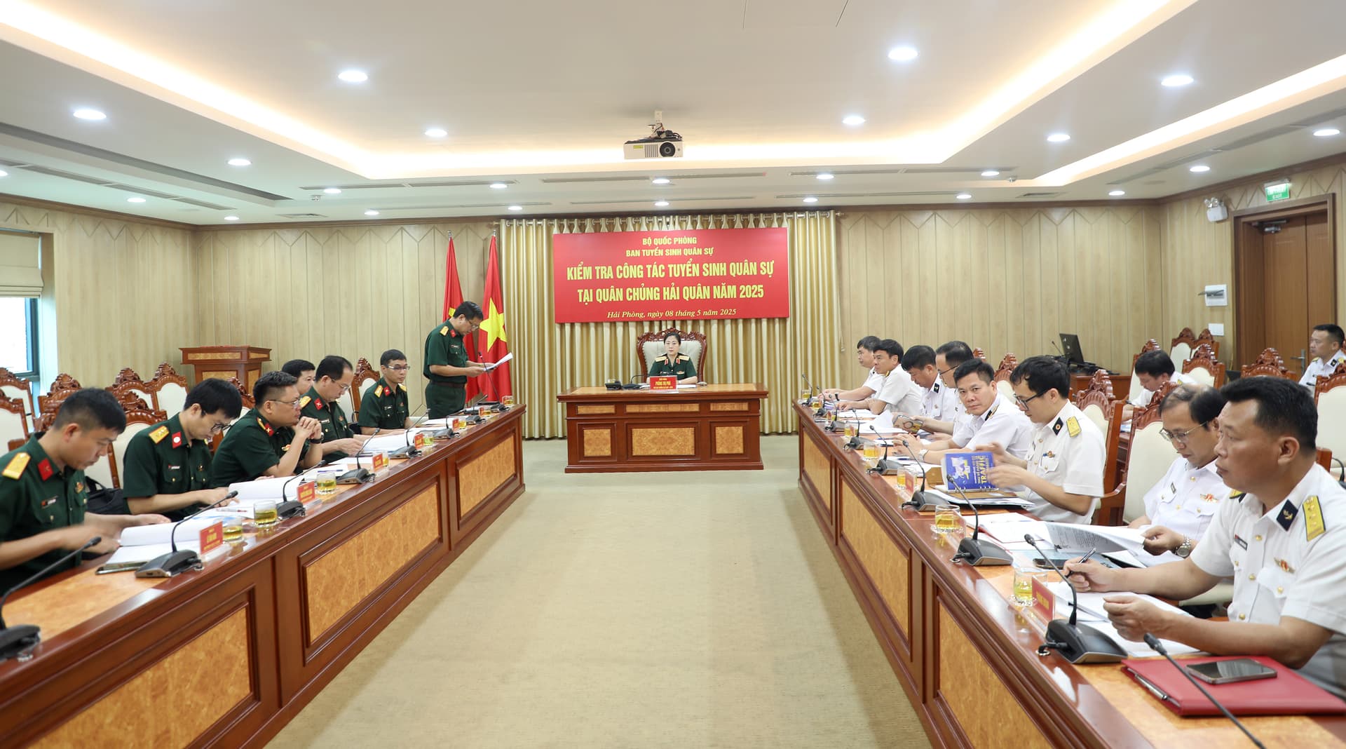 Ban Tuyển sinh quân sự Bộ Quốc phòng kiểm tra công tác tuyển sinh quân sự tại Quân chủng Hải quân