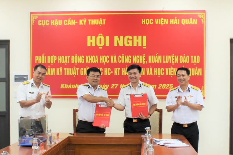 Học viện Hải quân và Cục Hậu cần-Kỹ thuật Hải quân tổ chức hội nghị phối hợp hoạt động