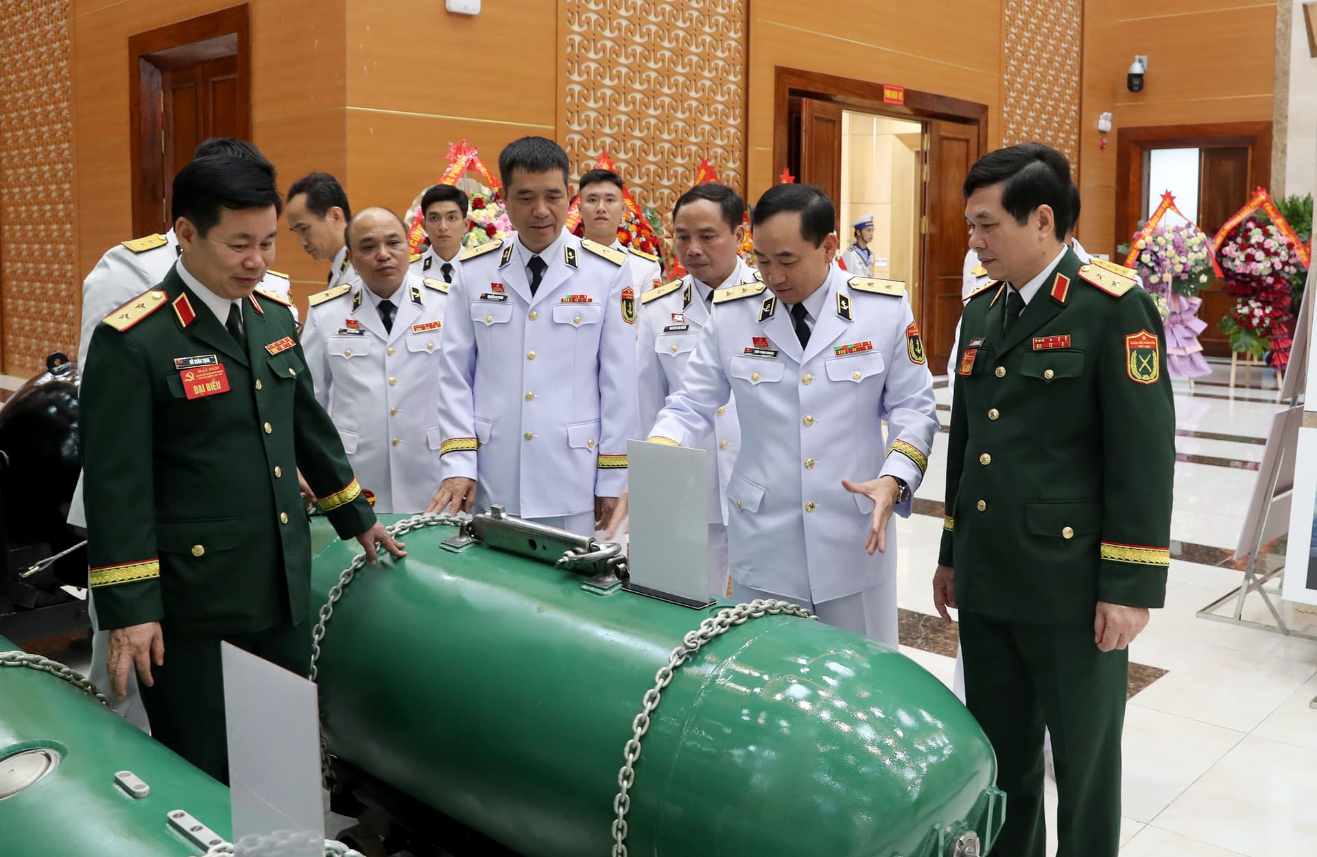 Không gian trưng bày tại Đại hội Đảng bộ Quân chủng Hải quân: Sự kết hợp hài hòa giữa giá trị lịch sử và công nghệ hiện đại