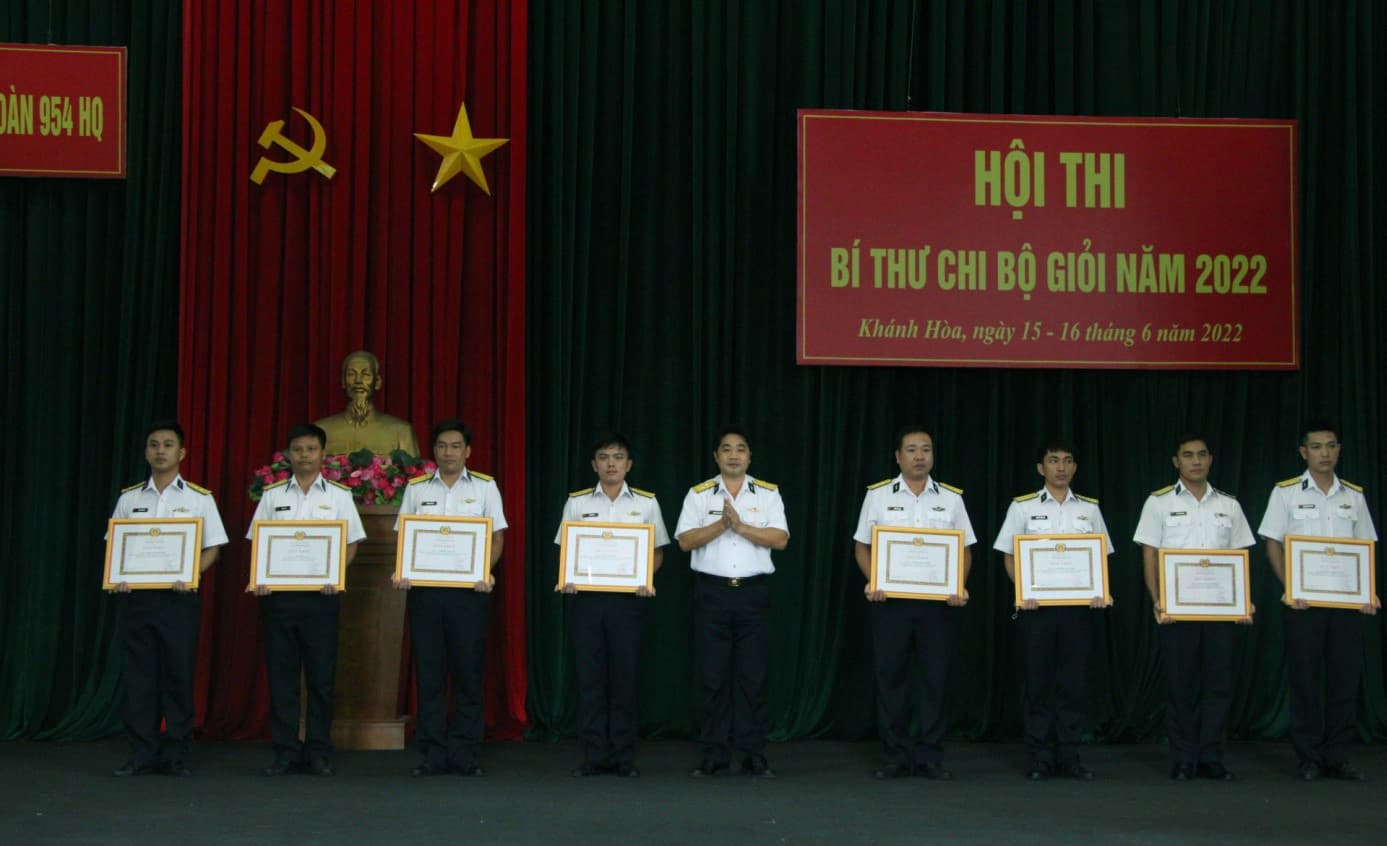 Lữ đoàn 954: 22 thí sinh tham gia Hội thi bí thư chi bộ giỏi năm 2022