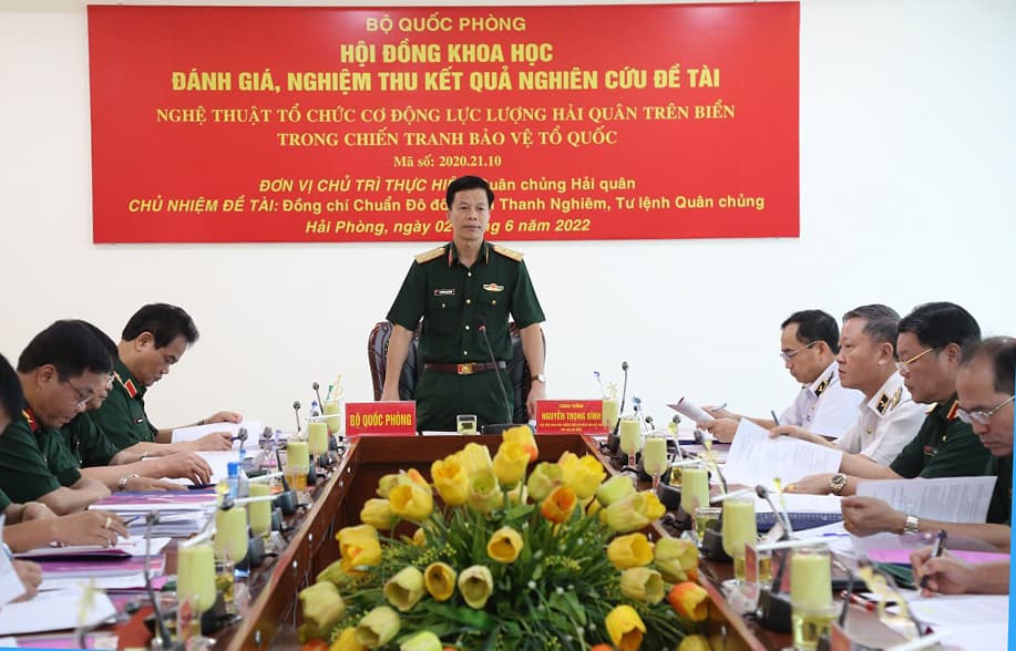 Nghiệm thu đề tài nghệ thuật quân sự cấp Bộ Quốc phòng