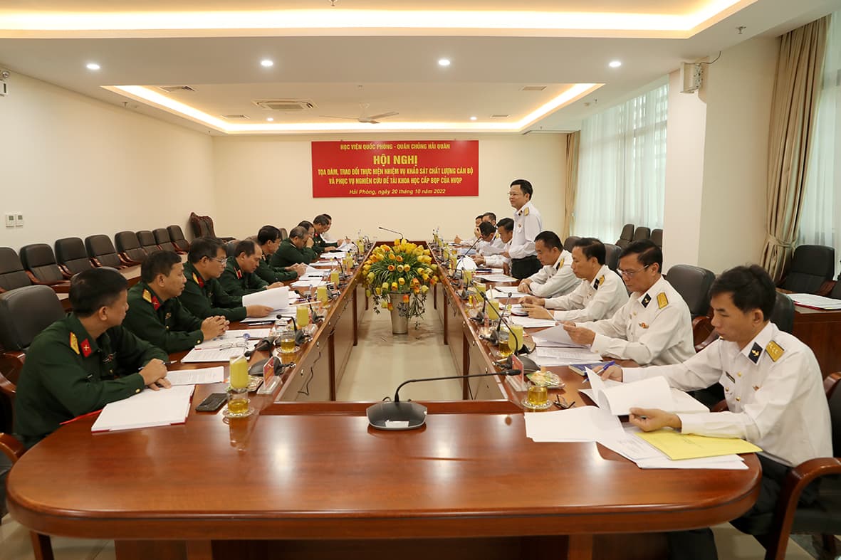 Học viện Quốc phòng-Quân chủng Hải quân: Tọa đàm về chất lượng đào tạo cán bộ