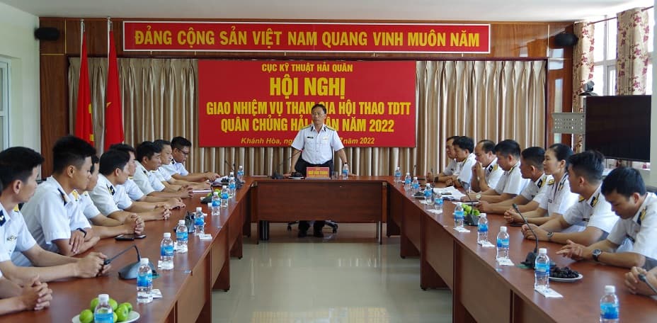 Cục Kỹ thuật Hải quân: Giao nhiệm vụ cho đoàn tham gia Hội thao TDTT cấp Quân chủng