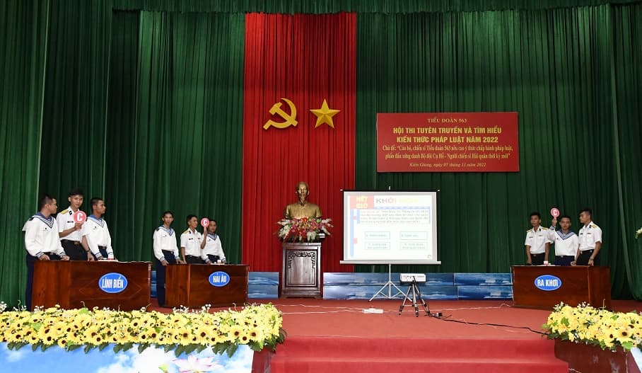 Tiểu đoàn 563 tổ chức Hội thi tuyên truyền và tìm hiểu kiến thức pháp luật