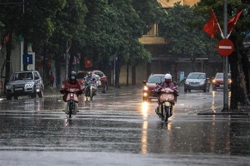 Mưa dông ở Bắc Bộ, Bắc Trung Bộ kéo dài đến ngày 3/10