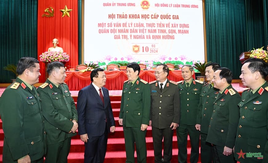 Đại tướng Lương Cường: Nhân tố con người là khâu then chốt trong xây dựng Quân đội “tinh, gọn, mạnh”