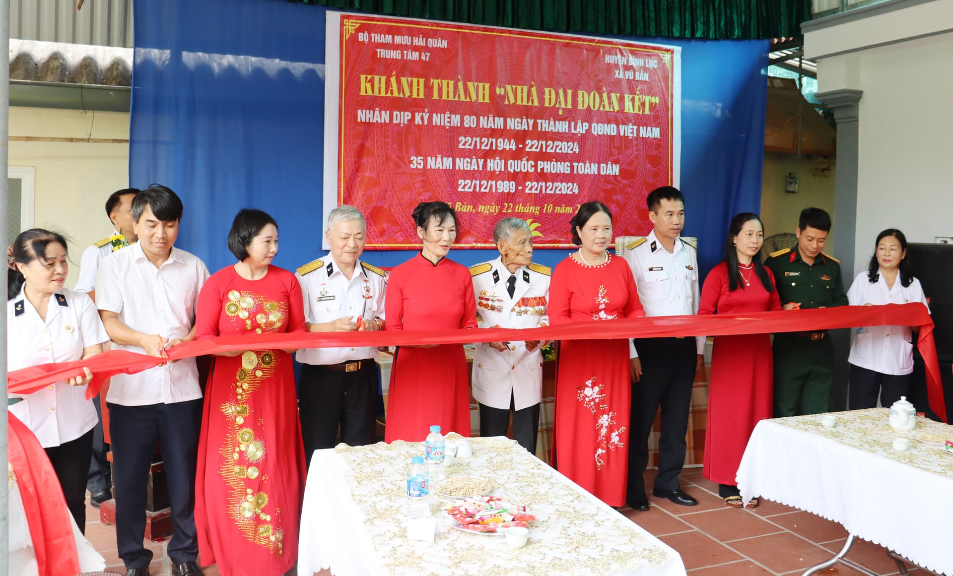 Trung tâm 47 khánh thành và bàn giao nhà đại đoàn kết tại Hà Nam