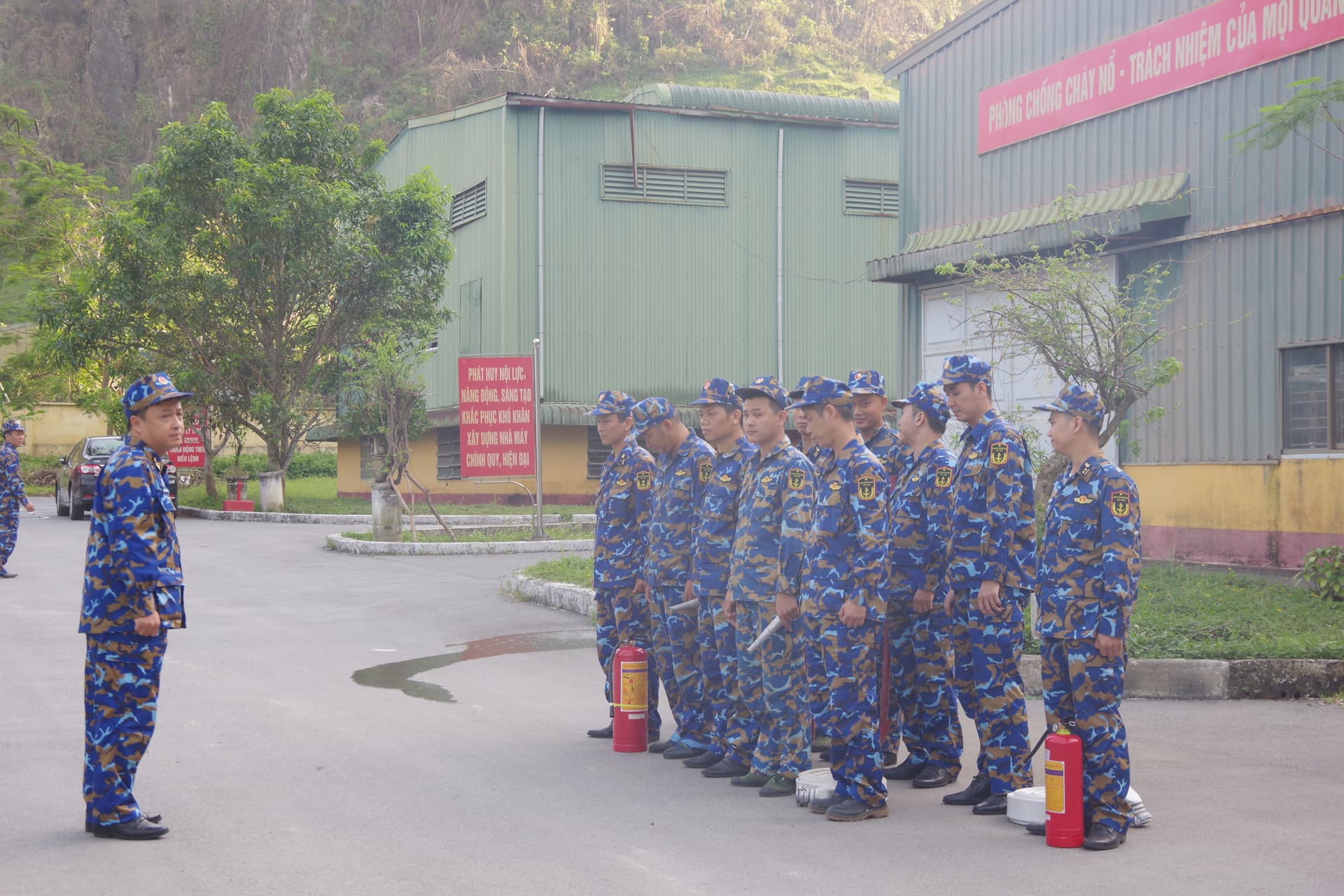 Nhà máy X48 diễn tập chống cháy nổ năm 2024
