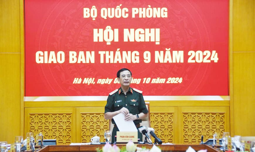 Giao ban Bộ Quốc phòng tháng 9/2024: Quân đội chủ động, kịp thời ứng phó hiệu quả với các tình huống thiên tai khẩn cấp