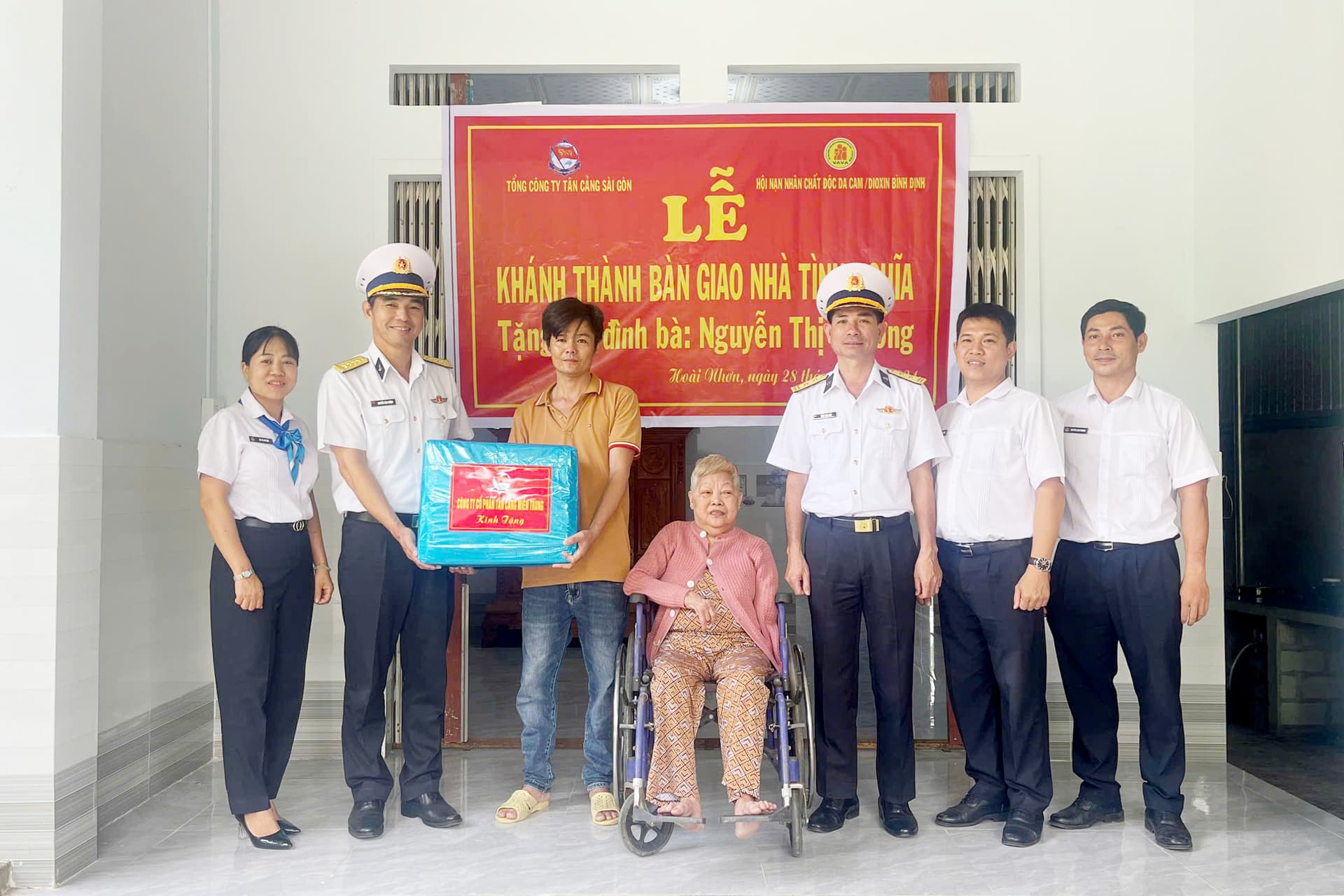 Tổng công ty Tân cảng Sài Gòn bàn giao nhà tình nghĩa tại tỉnh Bình Định