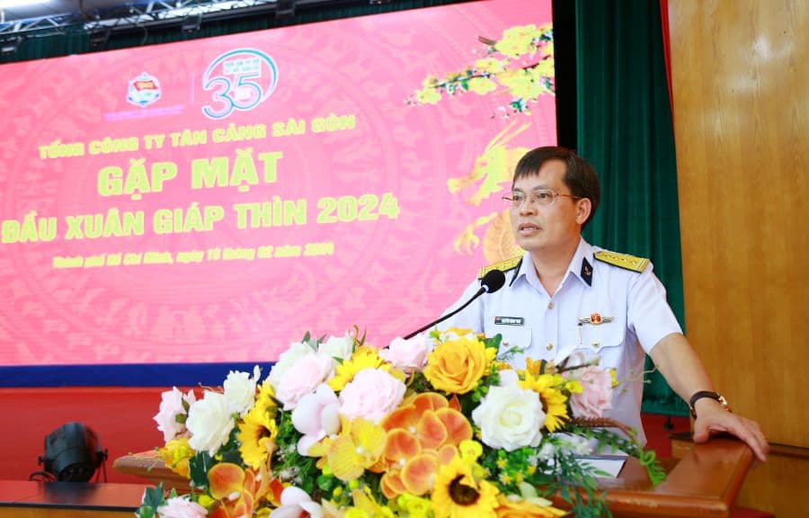 Tổng công ty Tân cảng Sài Gòn gặp mặt khai Xuân Giáp Thìn 2024
