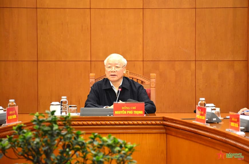 Tổng Bí thư Nguyễn Phú Trọng chủ trì họp Tiểu ban Nhân sự Đại hội XIV của Đảng