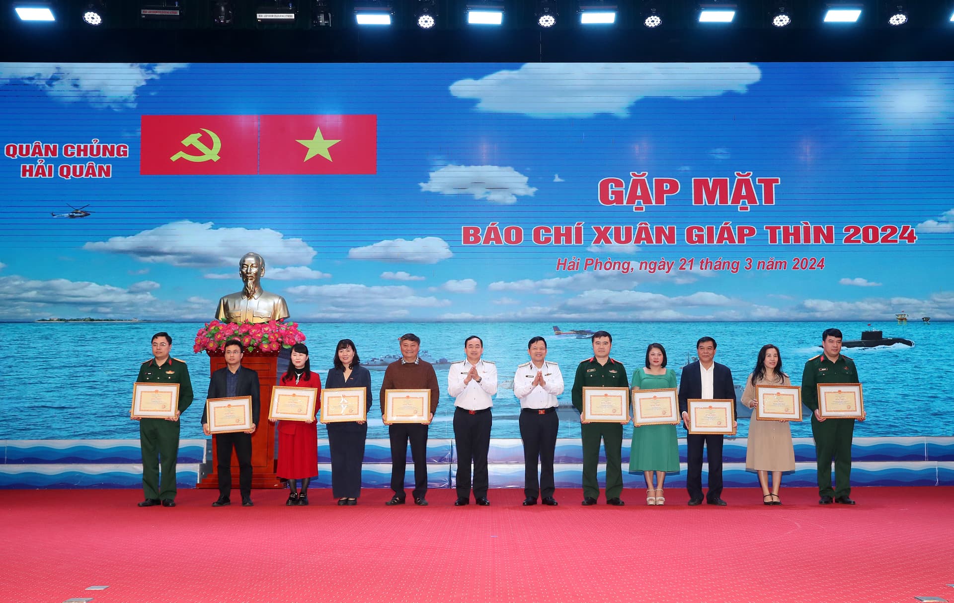 Quân chủng Hải quân: Hội nghị gặp mặt báo chí Xuân Giáp Thìn 2024