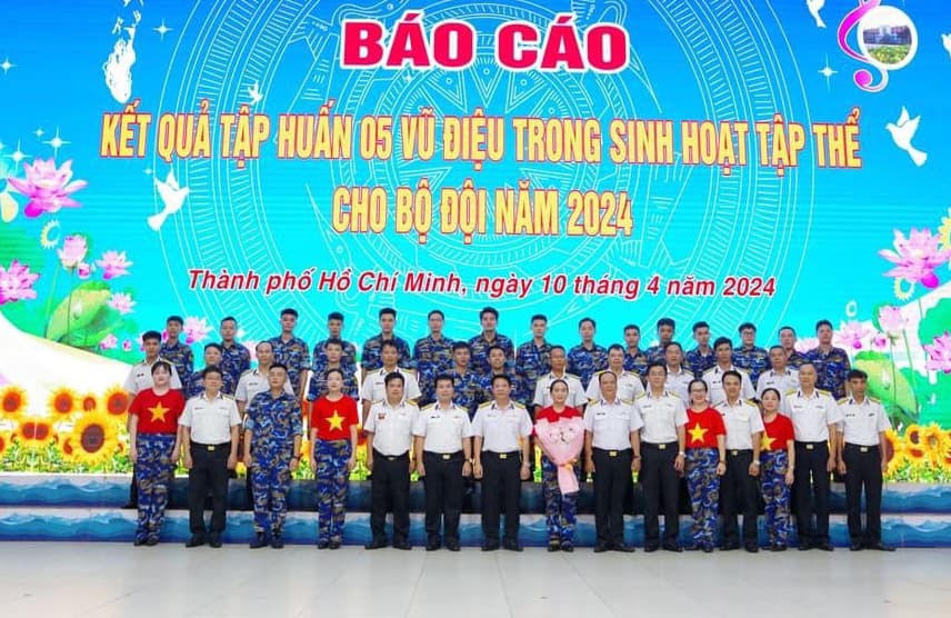 Trường Cao đẳng Kỹ thuật Hải quân: Bế mạc tập huấn các vũ điệu trong sinh hoạt tập thể