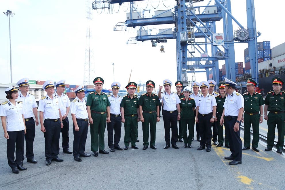 Đoàn công tác của Bộ Tổng Tham mưu thăm, làm việc với Tổng công ty Tân cảng Sài Gòn