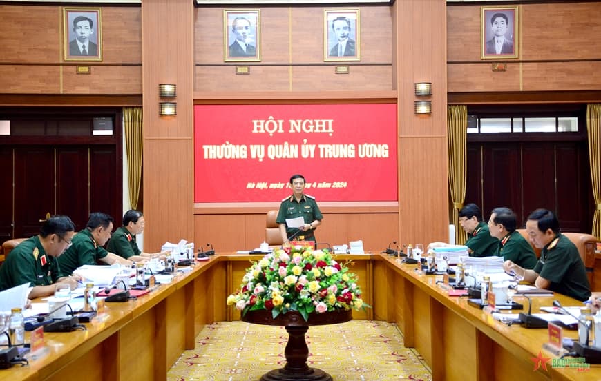 Đại tướng Phan Văn Giang chủ trì Hội nghị Thường vụ của Quân ủy Trung ương