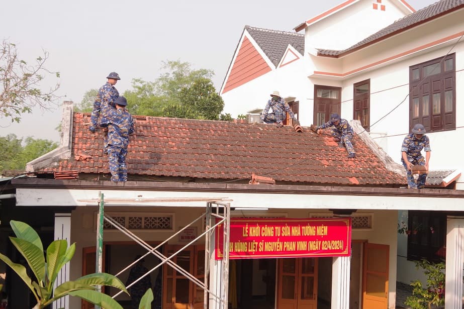 Vùng 3 khởi công tu sửa nhà tưởng niệm Anh hùng, liệt sĩ Nguyễn Phan Vinh