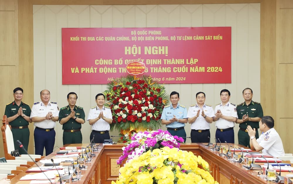 Thành lập khối thi đua các quân chủng, Bộ đội Biên phòng, Bộ Tư lệnh Cảnh sát biển