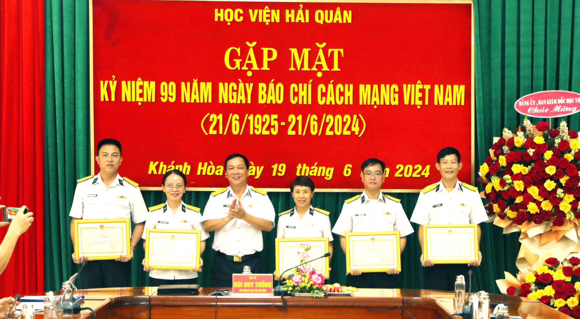 Học viện Hải quân: Gặp mặt kỷ niệm 99 năm Ngày Báo chí cách mạng Việt Nam