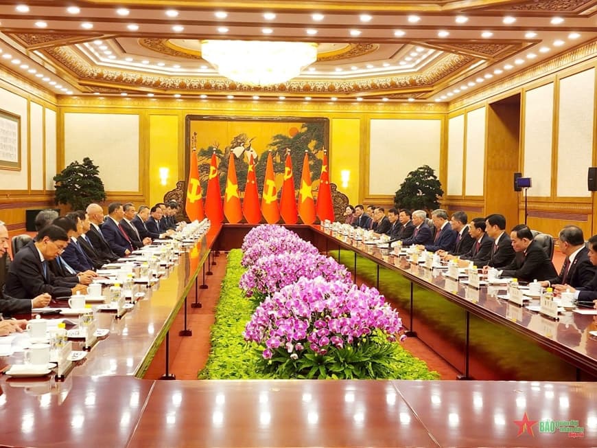 Tổng Bí thư, Chủ tịch nước Tô Lâm hội đàm với Tổng Bí thư, Chủ tịch Trung Quốc Tập Cận Bình