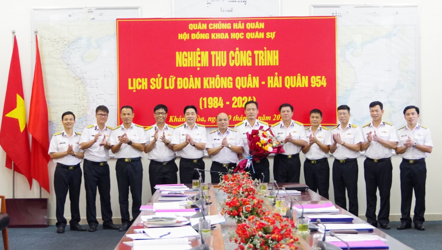 Nghiệm thu công trình lịch sử Lữ đoàn Không quân – Hải quân 954  (1984-2024)