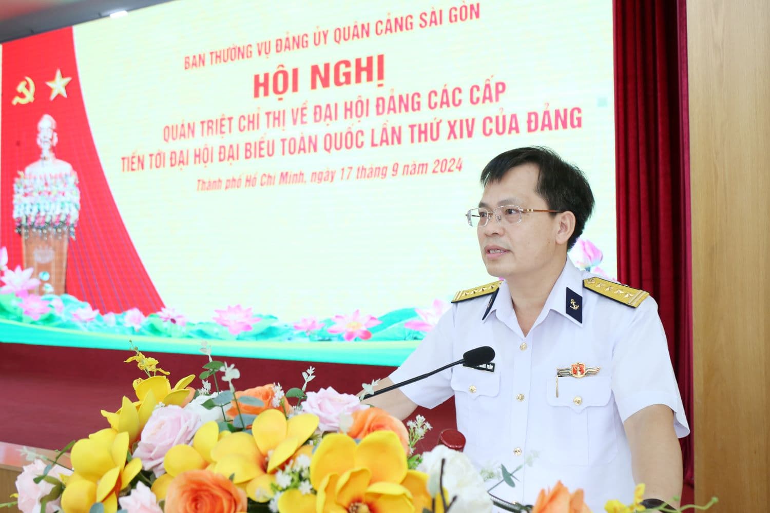 Quân cảng Sài Gòn tổ chức học tập, triển khai thực hiện chỉ thị về đại hội đảng các cấp