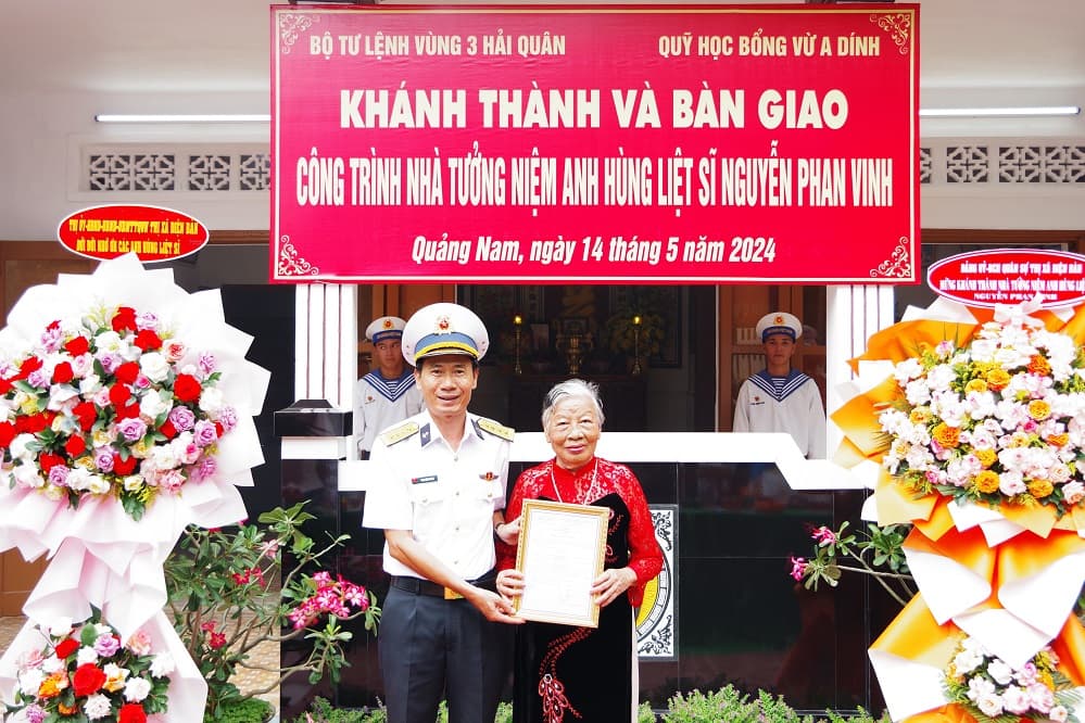 Vùng 3 khánh thành công trình tu bổ, tôn tạo nhà tưởng niệm Anh hùng, liệt sĩ Nguyễn Phan Vinh