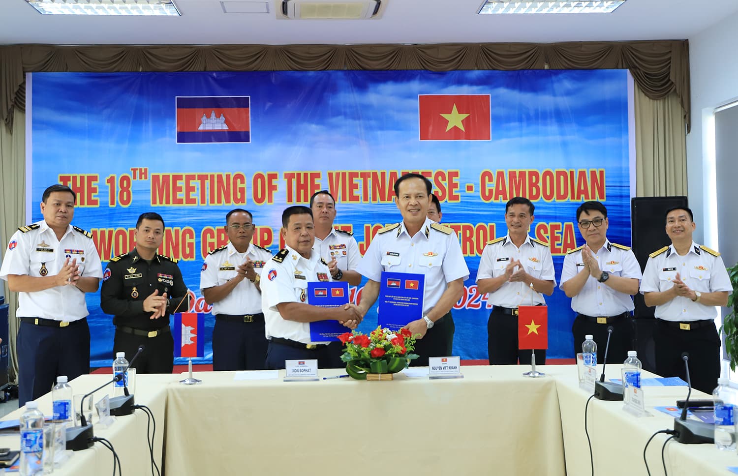 Hải quân Việt Nam - Cam-pu-chia tổ chức phiên họp lần thứ 18 về tuần tra chung