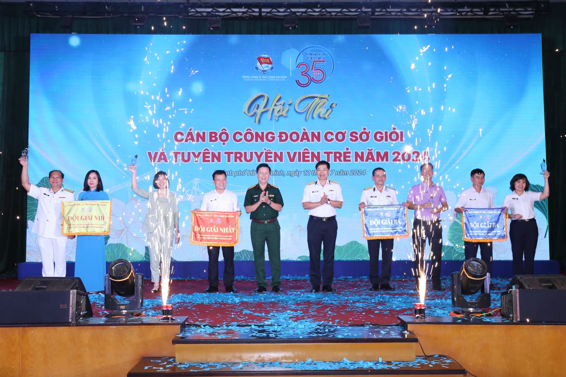Tân cảng Sài Gòn: Hội thi cán bộ Công đoàn cơ sở giỏi và Tuyên truyền viên trẻ năm 2024