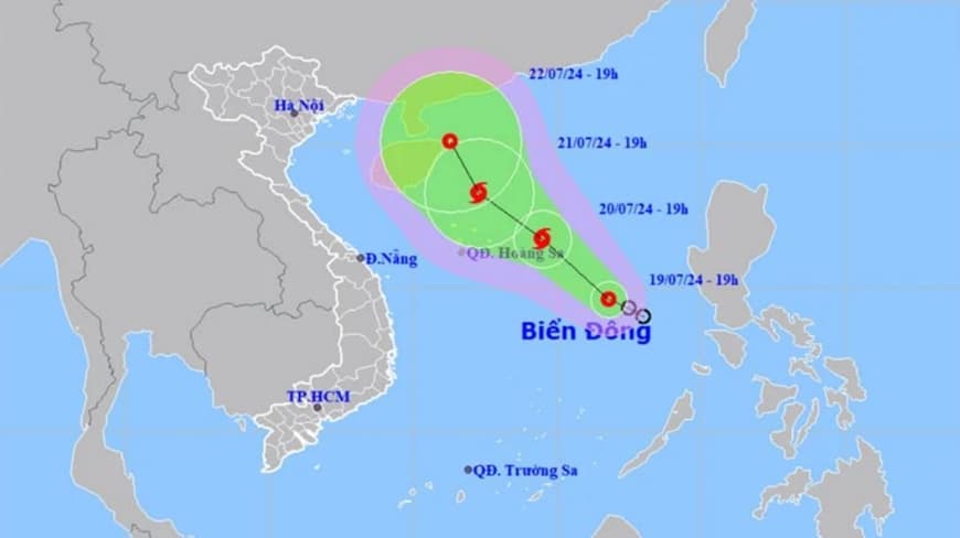 Áp thấp nhiệt đới trên Biển Đông có thể mạnh lên thành bão