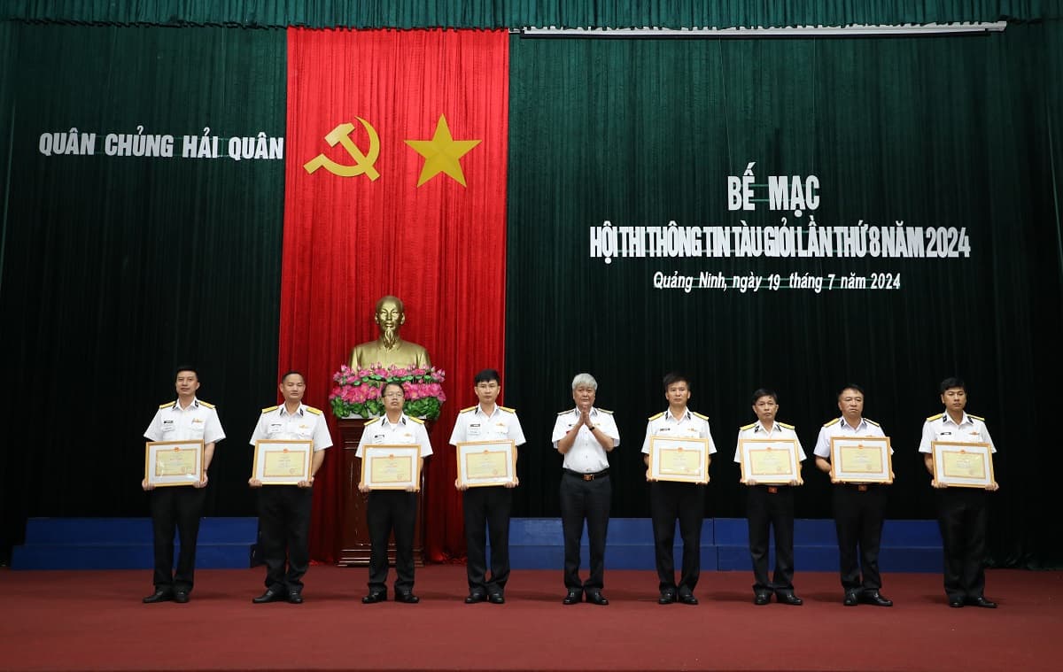 Quân chủng Hải quân: Bế mạc Hội thi Thông tin tàu giỏi lần thứ 8