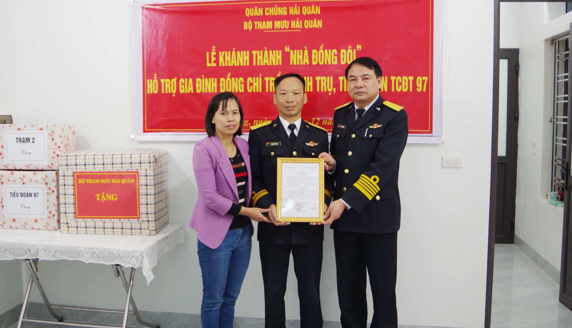 Tiểu đoàn 97 bàn giao nhà đồng đội tặng quân nhân có hoàn cảnh khó khăn