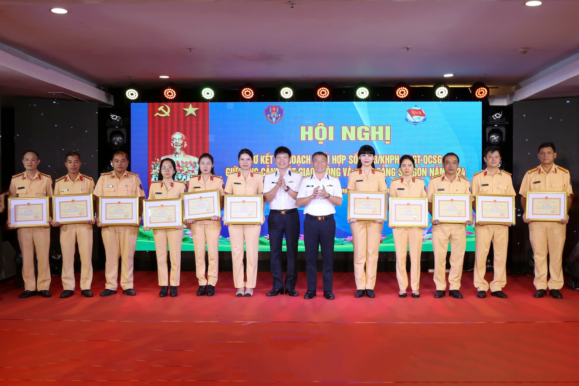 Tân cảng Sài Gòn - Cục Cảnh sát giao thông sơ kết 1 năm phối hợp hoạt động