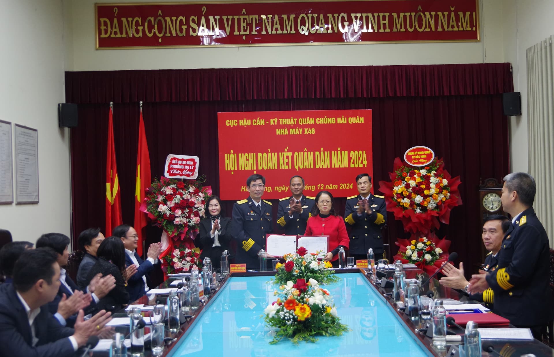 Nhà máy X46: Hội nghị đoàn kết quân dân năm 2024