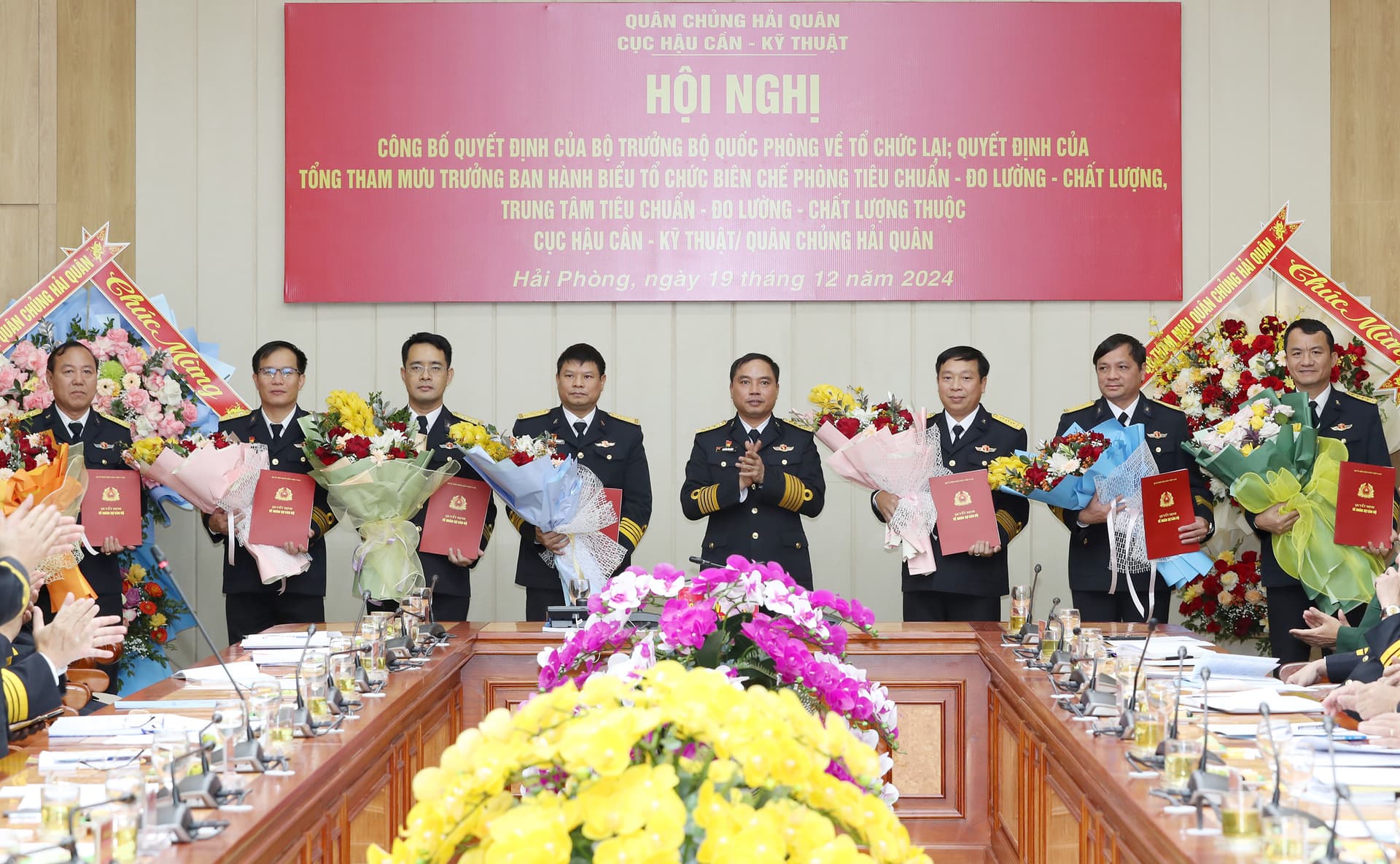 Công bố quyết định tổ chức lại Ngành Tiêu chuẩn - Đo lường - Chất lượng Hải quân