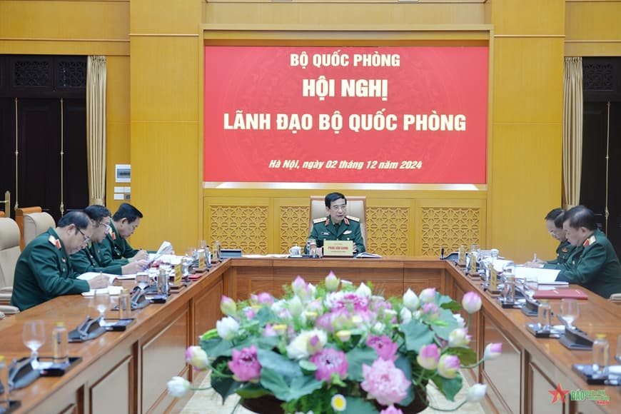 Đại tướng Phan Văn Giang chủ trì Hội nghị lãnh đạo Bộ Quốc phòng tháng 12/2024